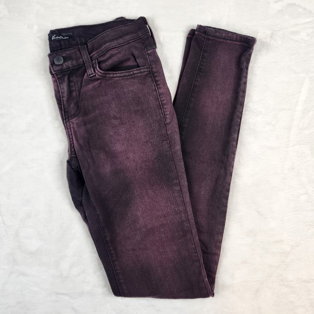 KanCan Purple Burgundy Dark Wash Estilo Jeans Sz 26